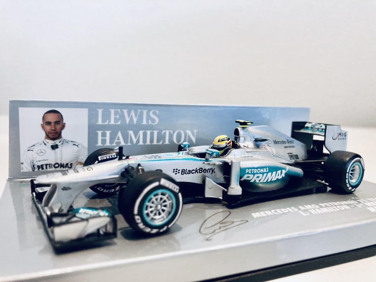 ミニチャンプスF1 メルセデス L.ハミルトン ショーカー 2013 限定版 ミニチャンプスF1 メルセデス L.ハミルトン ショーカー 2013 限定版